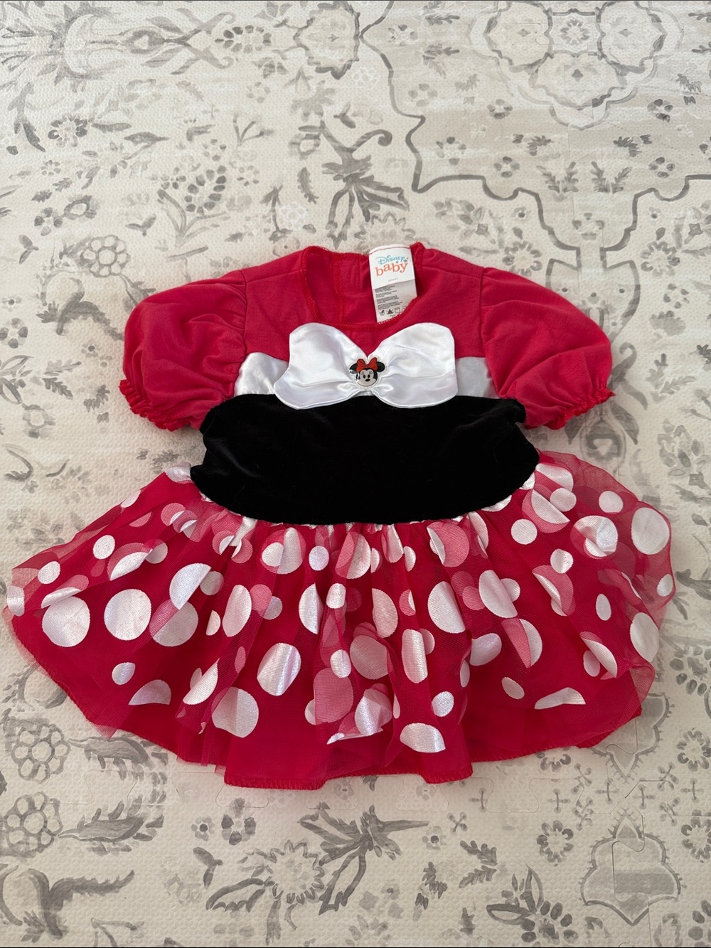 Disney Minnie Mouse Red Polka Dot Tutu Costume Dress